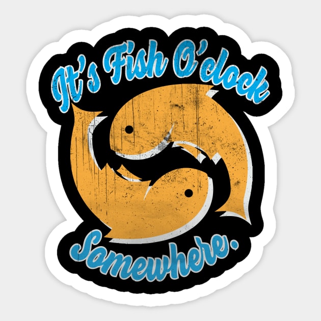 Fishing Sticker by UniqueWorld